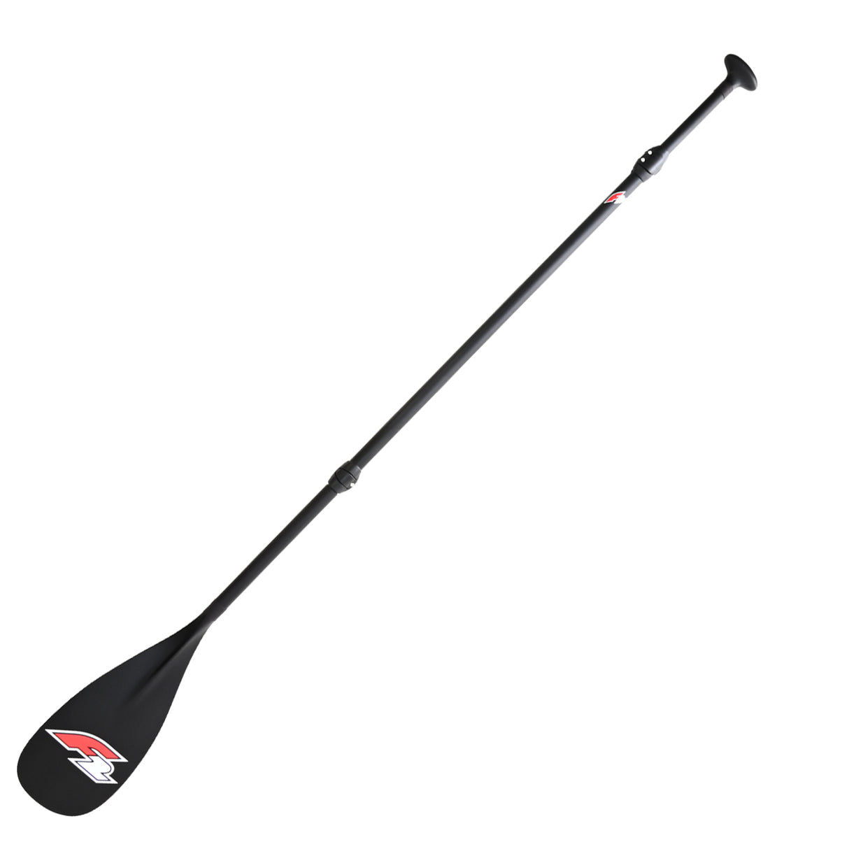 F2  SUP Paddel 40% Carbon Paddle 3-teilig 170-220cm Schwarz