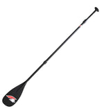 F2  SUP Paddel 40% Carbon Paddle 3-teilig 170-220cm Schwarz