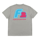 F2  Retro T-Shirt Axxis Ash Unisex Tshirt Grau - Größe wählbar