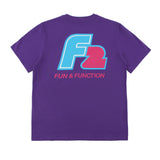 F2  Retro T-Shirt Axxis Plum Unisex Tshirt Lila - Größe wählbar