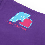 F2  Retro T-Shirt Axxis Plum Unisex Tshirt Lila - Größe wählbar