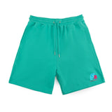F2 Retro Silberpfeil Shorts Oceangreen Sweatshorts Türkis - Größe wählbar
