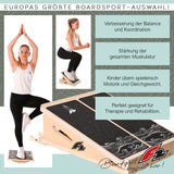 F2  Balance Board Step Board Multi Trainingsgerät Verstellbar  Holz