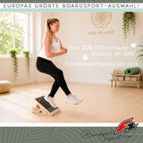 F2  Balance Board Step Board Multi Trainingsgerät Verstellbar  Holz