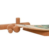 F2  Balance Board Zubehör Kork Multi Roll Set Korkrollen und Bälle Natur
