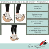 F2  Balance Board Stretch Boards Holz 33cm Natur/Schwarz