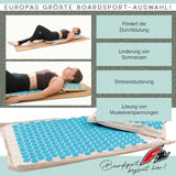 F2  Balance Board Reflexology Set Akkupressur Leinen 45,5x70,5cm Beige