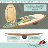 F2  Balance Board Drop inkl. Ball  60x35cm Natur