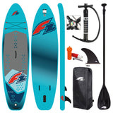 F2  Stand Up Paddle Board Flash Leucht SUP Blau - Größe wählbar