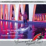 F2  Stand Up Paddle Board Flash Leucht SUP Blau - Größe wählbar