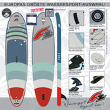F2 SUP Stand Up Paddle Board Free V2 - Farbe/Größe wählbar