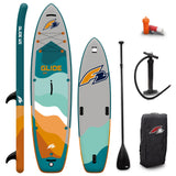 F2 Set Glide SUP 10'2" mit Windsurfsegel Checker 4qm