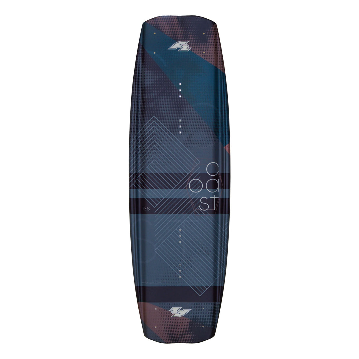 F2 Set Wakeboard Coast Petrol 138cm mit Wakebindung Team Boot L/XL