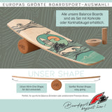 F2 Balance Board Set mit Korkrolle Komplettset Modell wählbar