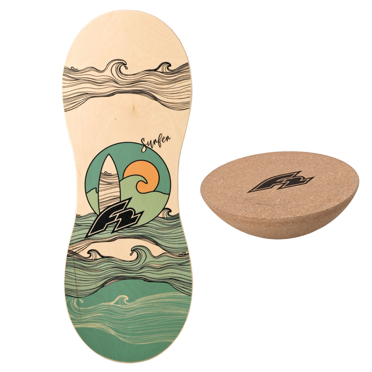 F2 Balance Board Set mit Halbkugel Komplettset Modell wählbar