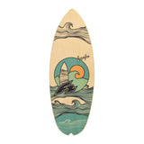 F2 Set Balance Board Halfshell 88x32cm mit Kork Halbkugel