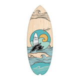 F2 Set Balance Board Halfshell 88x32cm mit Kork Halbkugel