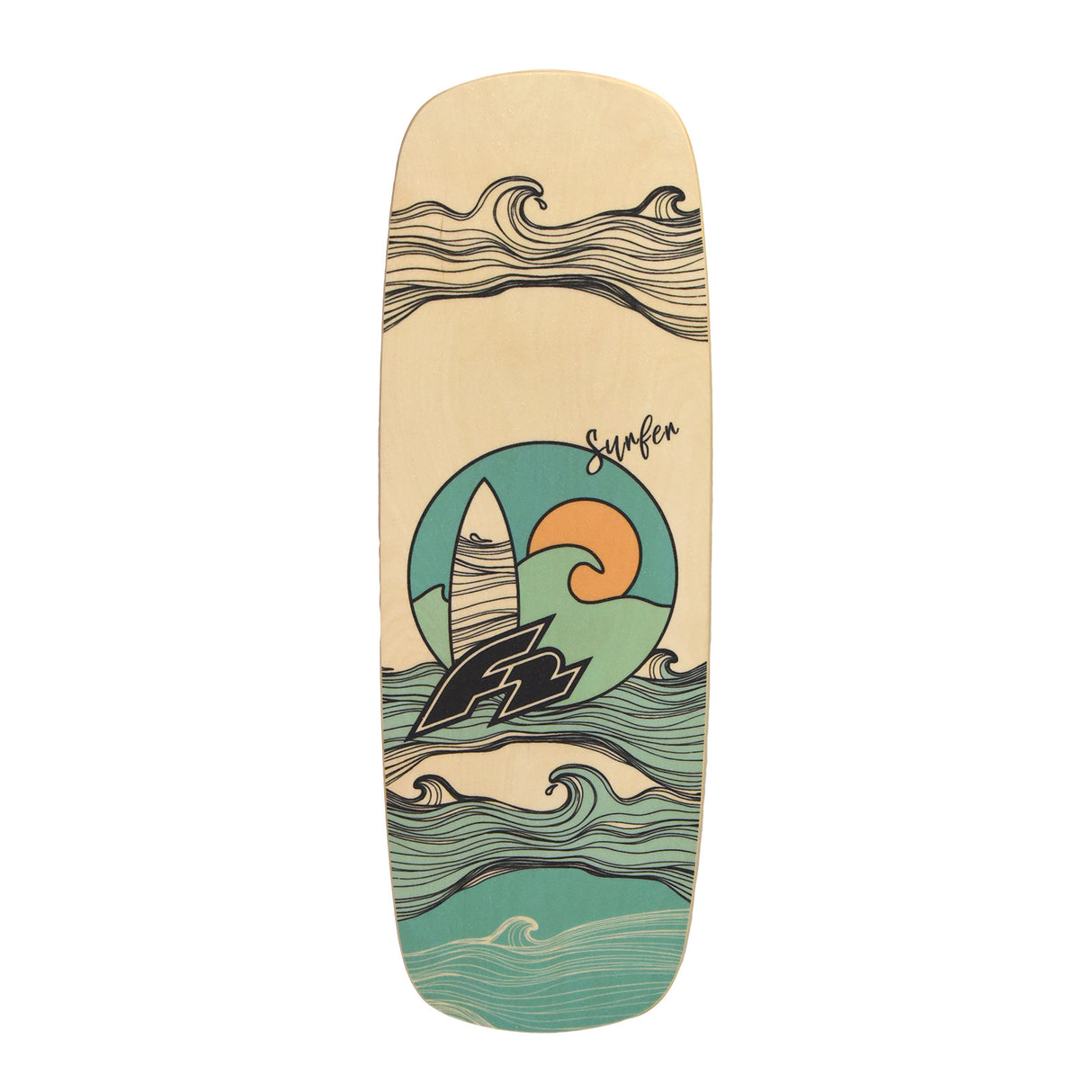 F2 Set Balance Board Pill 86x30cm mit Korkrolle