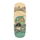 F2 Set Balance Board Pill 86x30cm mit Kork Halbkugel