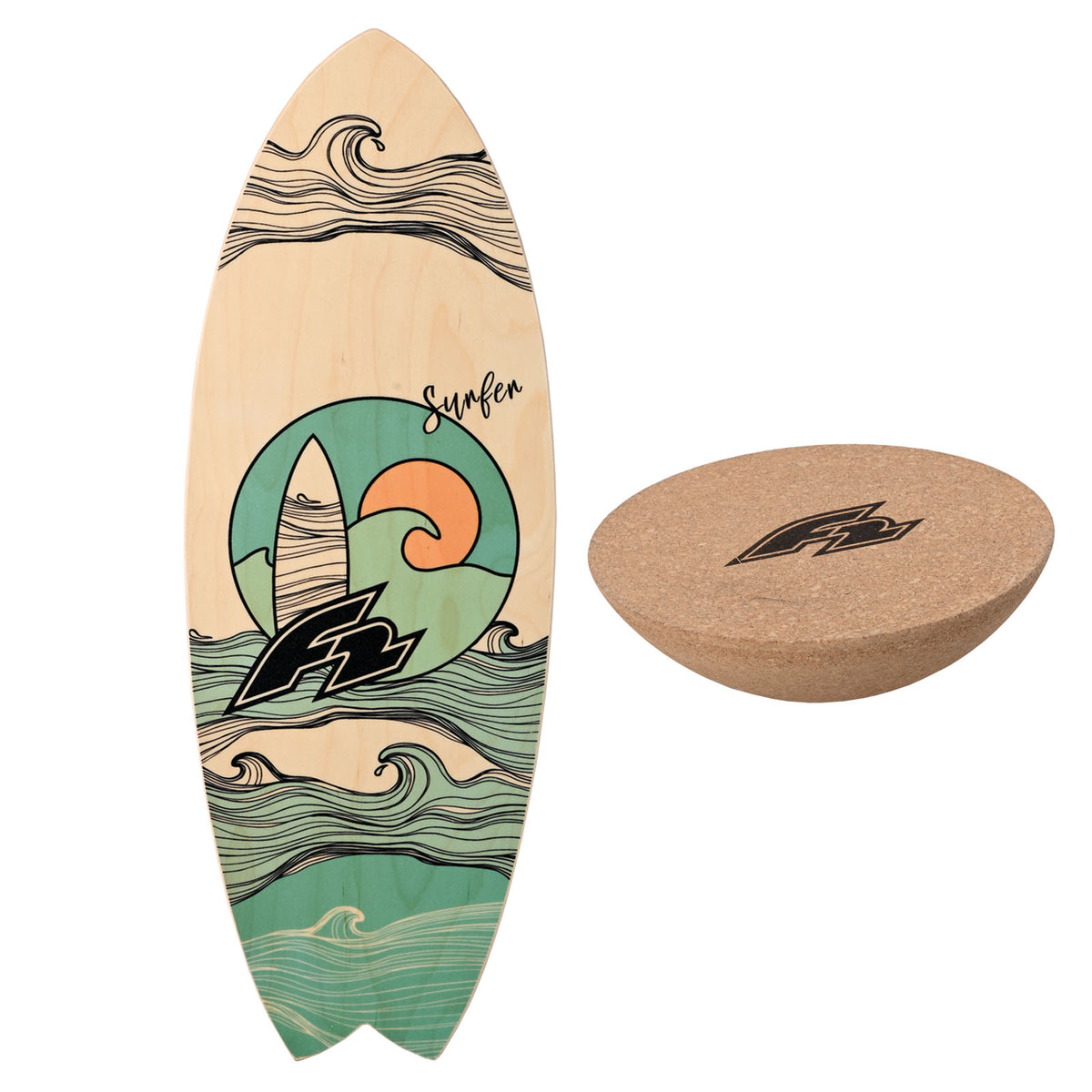 F2 Balance Board Set mit Halbkugel Komplettset Modell wählbar