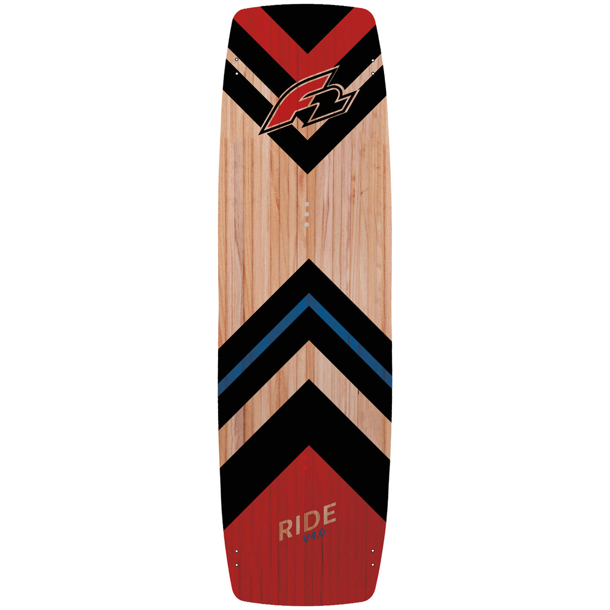 F2 Set Kite Ride V5 mit Kiteboard Ride Lightwind Wood und Control Bar Komplettset Größen wählbar
