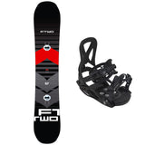F2 Set Junior Snowboard Rental mit Bindung Eco Pure Größen wählbar