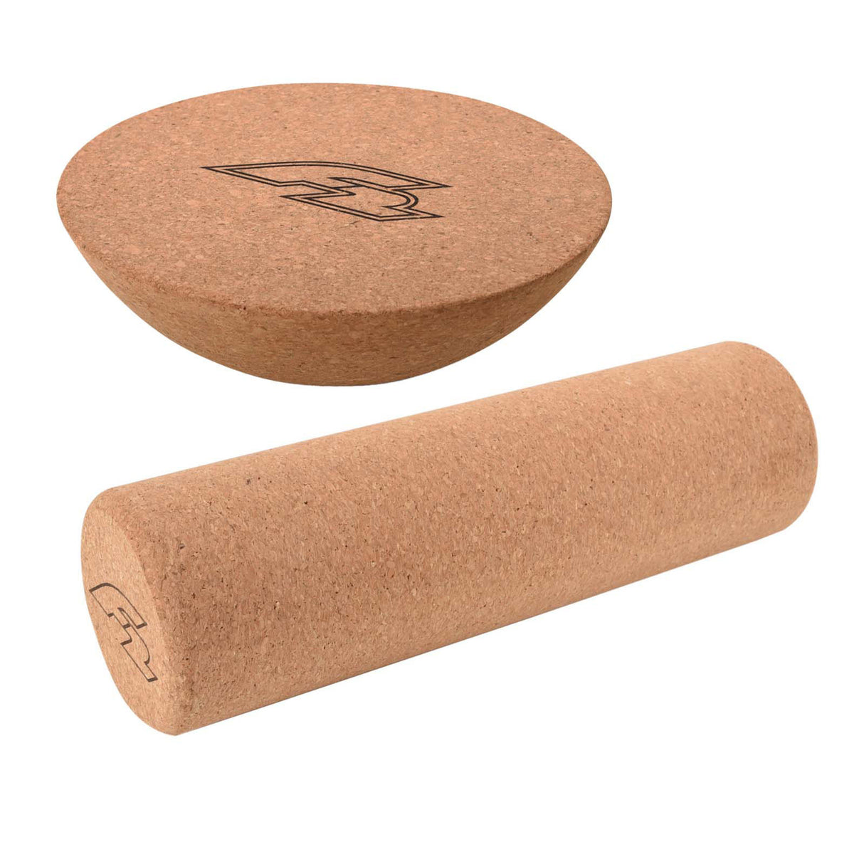 F2 Set Balance Board Halbkugel 30x10cm + Korkrolle 33x9,5cm
