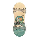 F2 Set Balance Board Peanut 86x32cm + Halbkugel und Korkrolle
