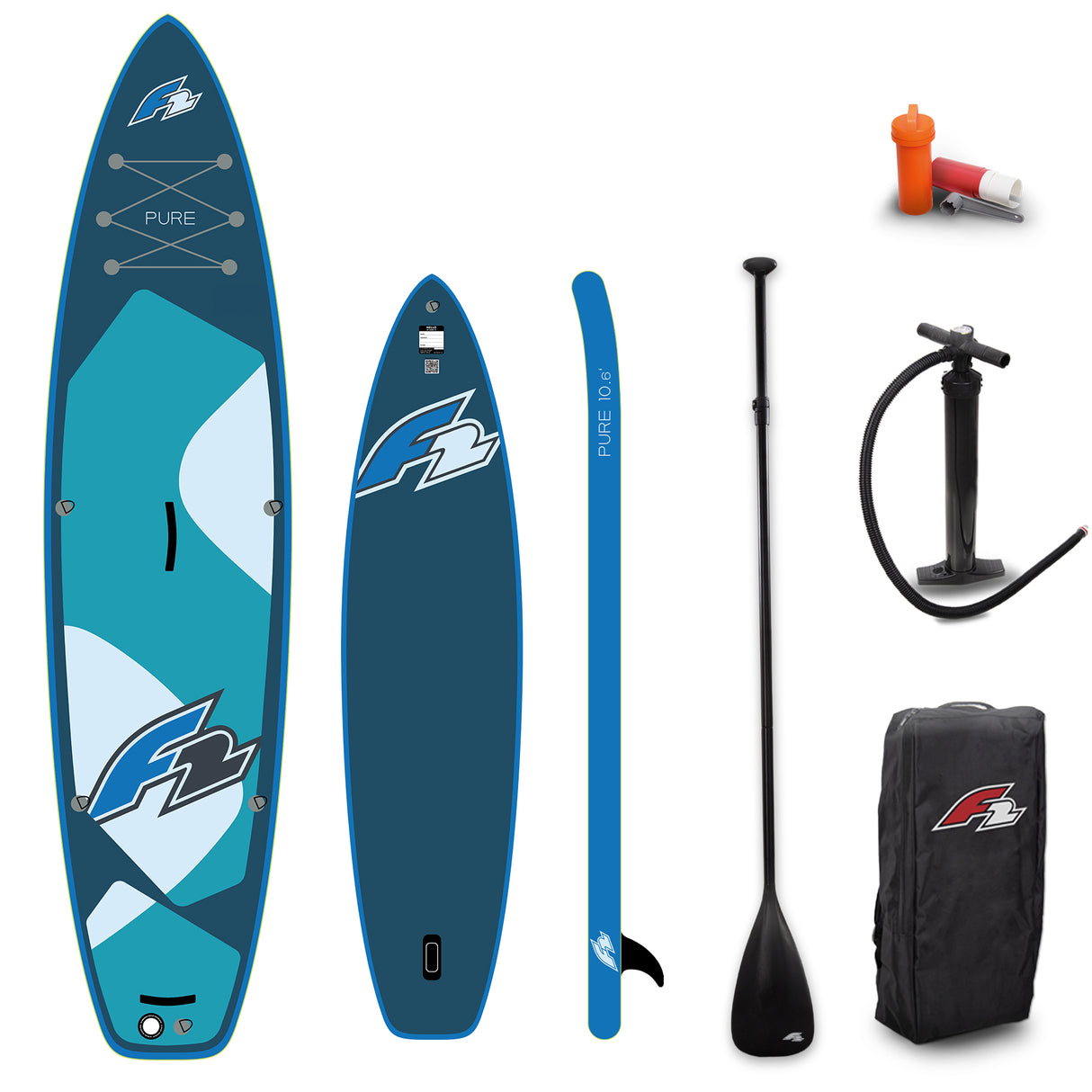 F2 SUP Stand Up Paddle Board Pure - Größe/Farbe/Zubehör wählbar