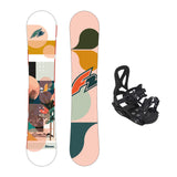 F2 Set Snowboard Junior Bloom Girl mit Pipe Bindung Komplettset Größen wählbar