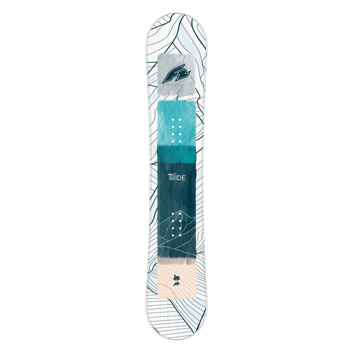 F2 Set Snowboard T-Ride Wood Weiss + Sonic Pro Bindung - Komplettset Größen wählbar