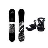 F2 Set Snowboard Blackdeck Schwarz 143cm + Sonic Pro Bindung M