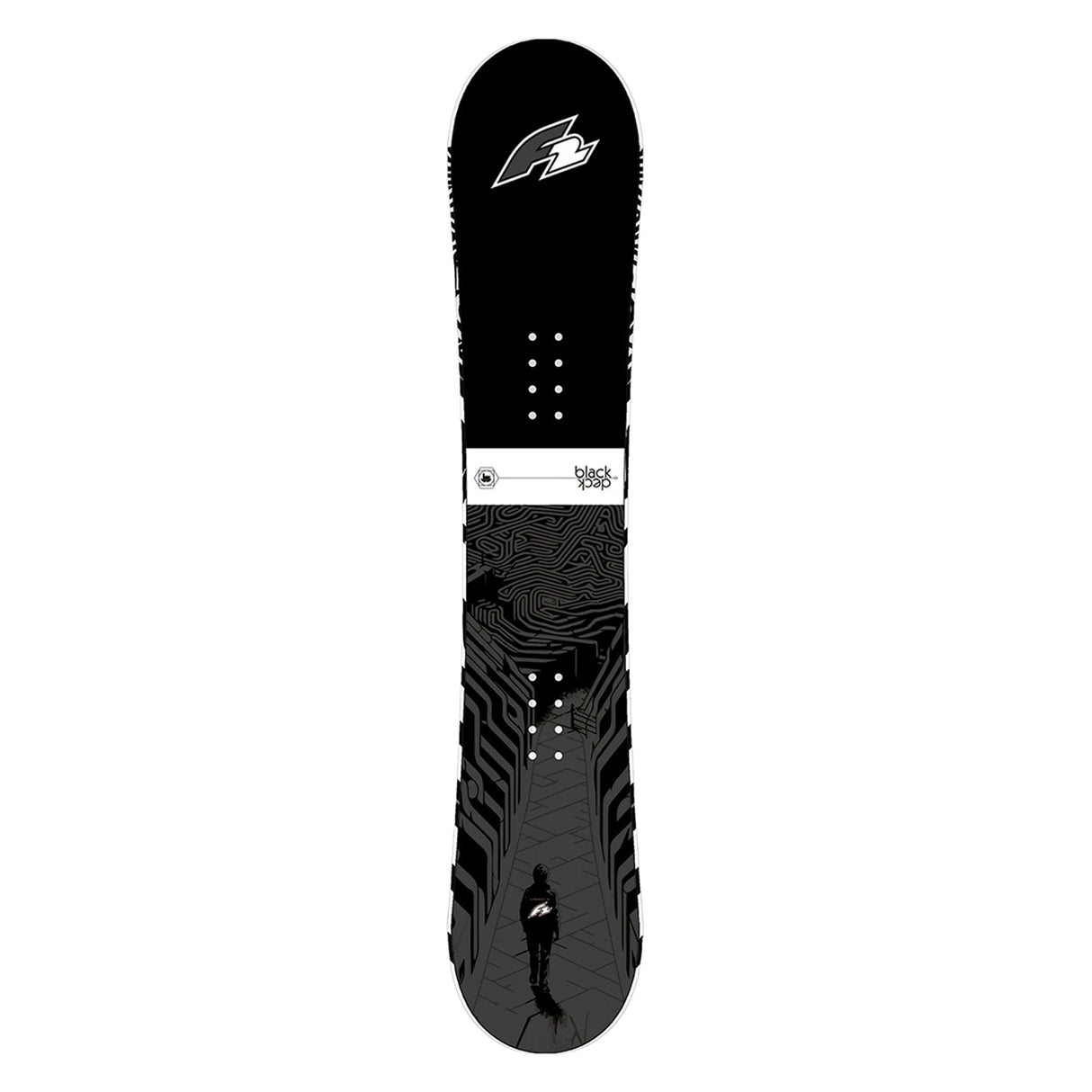 F2 Set Snowboard Blackdeck Schwarz/Weiss 157cm + Sonic Pro Bindung L