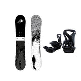 F2 Set Snowboard Blackdeck Schwarz/Weiss 161cm + Sonic Pro Bindung L