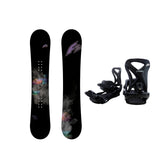 F2 Set Damen Snowboard Blackdeck Schwarz 142cm + Sonic Pro Bindung M