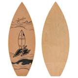 F2 Set Kork Balance Board Surf Flat Shape 74x30cm + Halbkugel