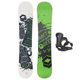 FTWO Set Snowboard TNT Grün 146cm mit Pipe Bindung M Sale