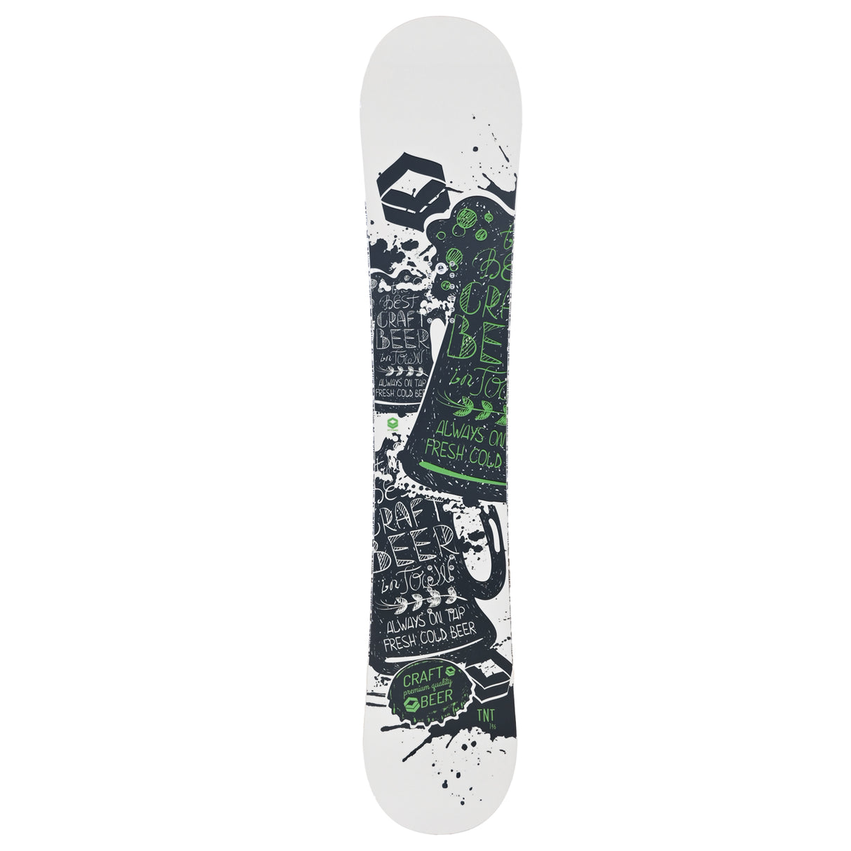 FTWO Set Snowboard TNT Grün 146cm mit Pipe Bindung M Sale