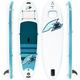 F2 Set Stand Up Paddle Board Ocean Sight Weiss 10,5 + Basic Zubehör Paket