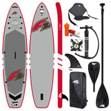 F2 Set Stand Up Paddle Board Star Grau  10,5 + Kajak Zubehör Paket