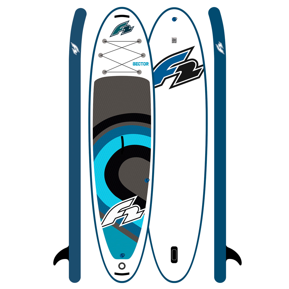 F2 SUP Stand Up Paddle Board Sector SMU Blau 320cm Board Only 10,5