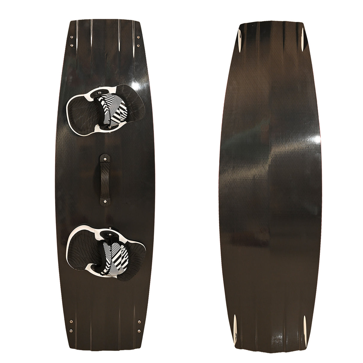 F2 Set Kiteboard Basalt Black 142cm + Bindung L/XL + GFK Finnen