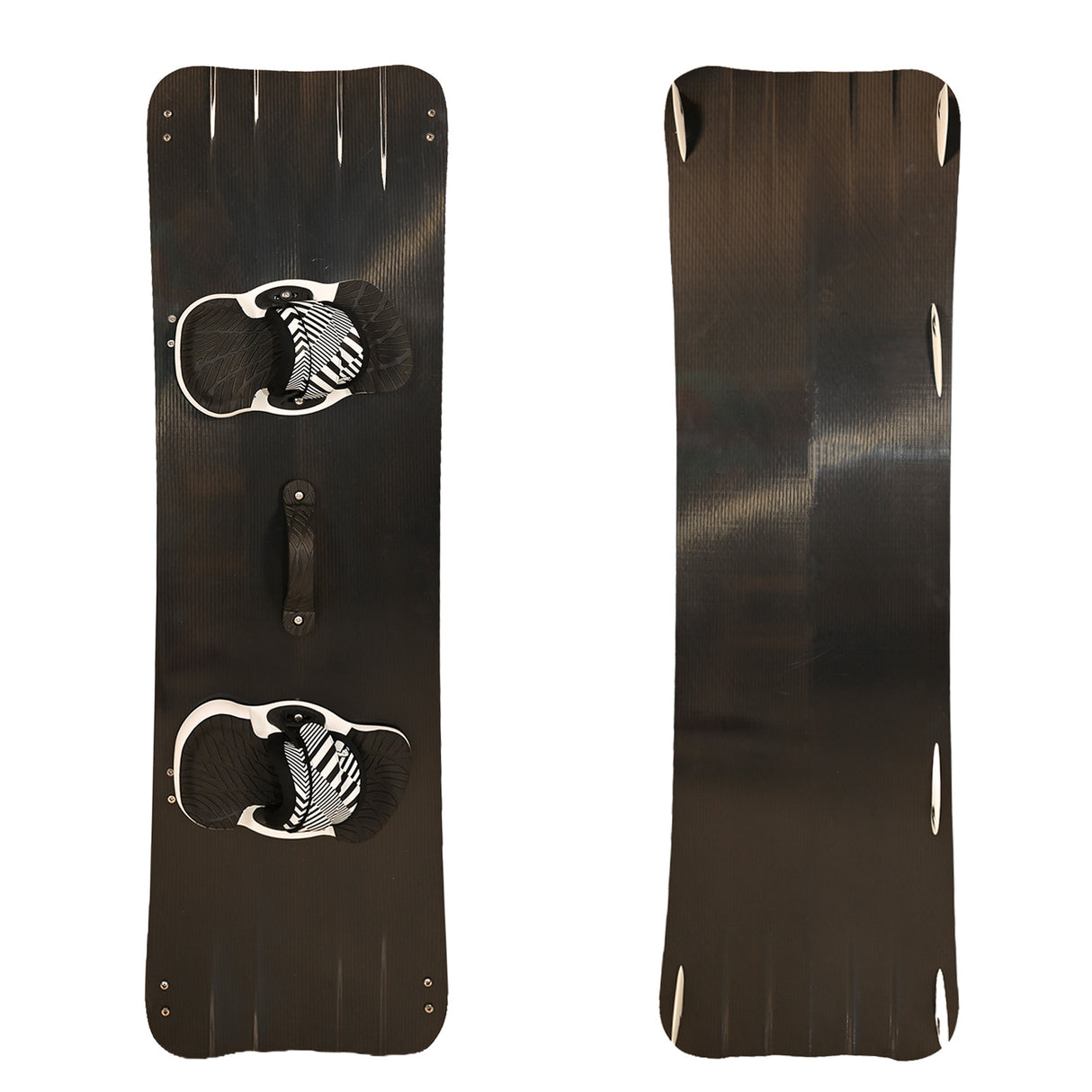 F2 Set Kiteboard Basalt Wide Black 146cm + Bindung S/M + GFK/Slider Finnen