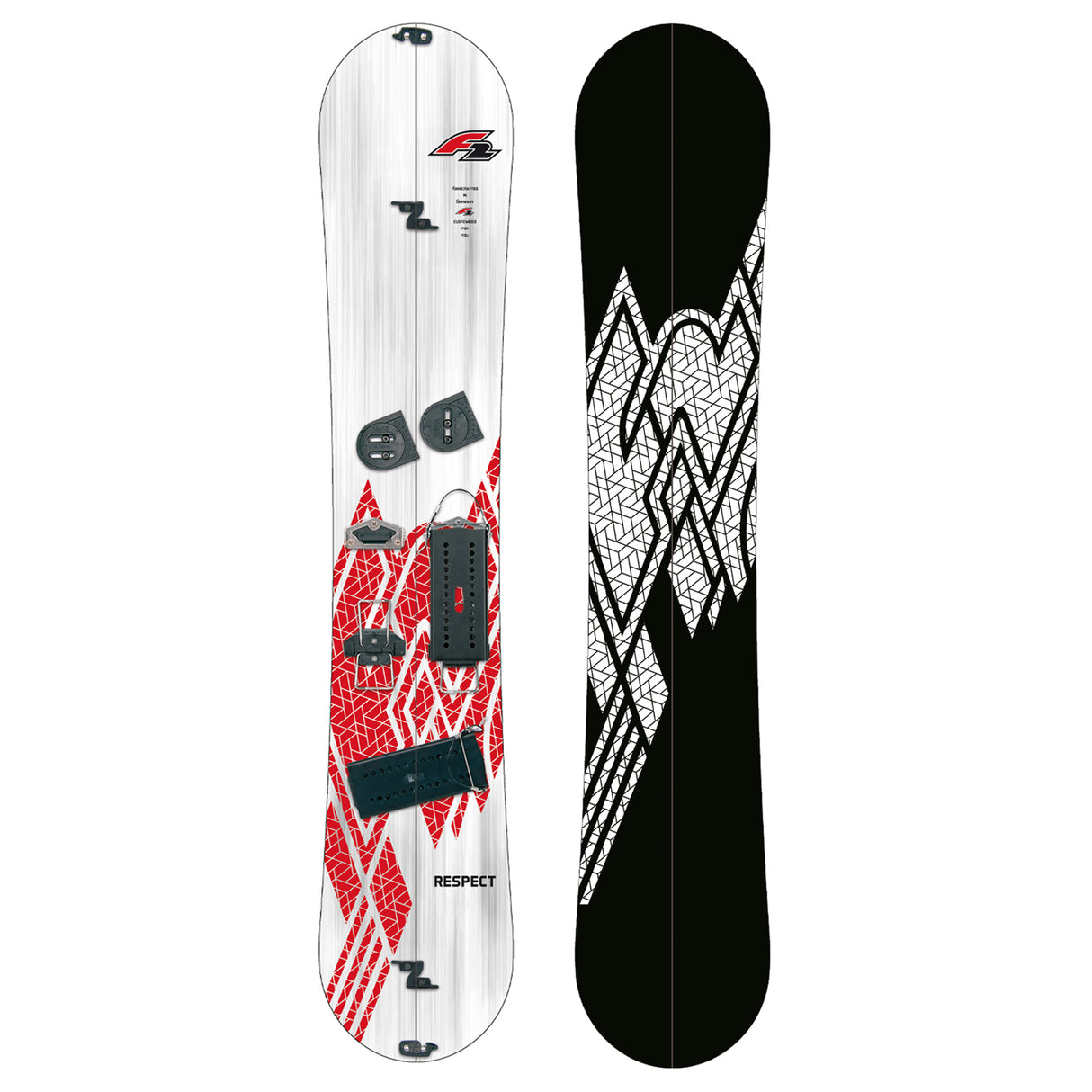 F2 Snowboard Respect + Voile & Skins 168cm Splitboard Weiss – Sale