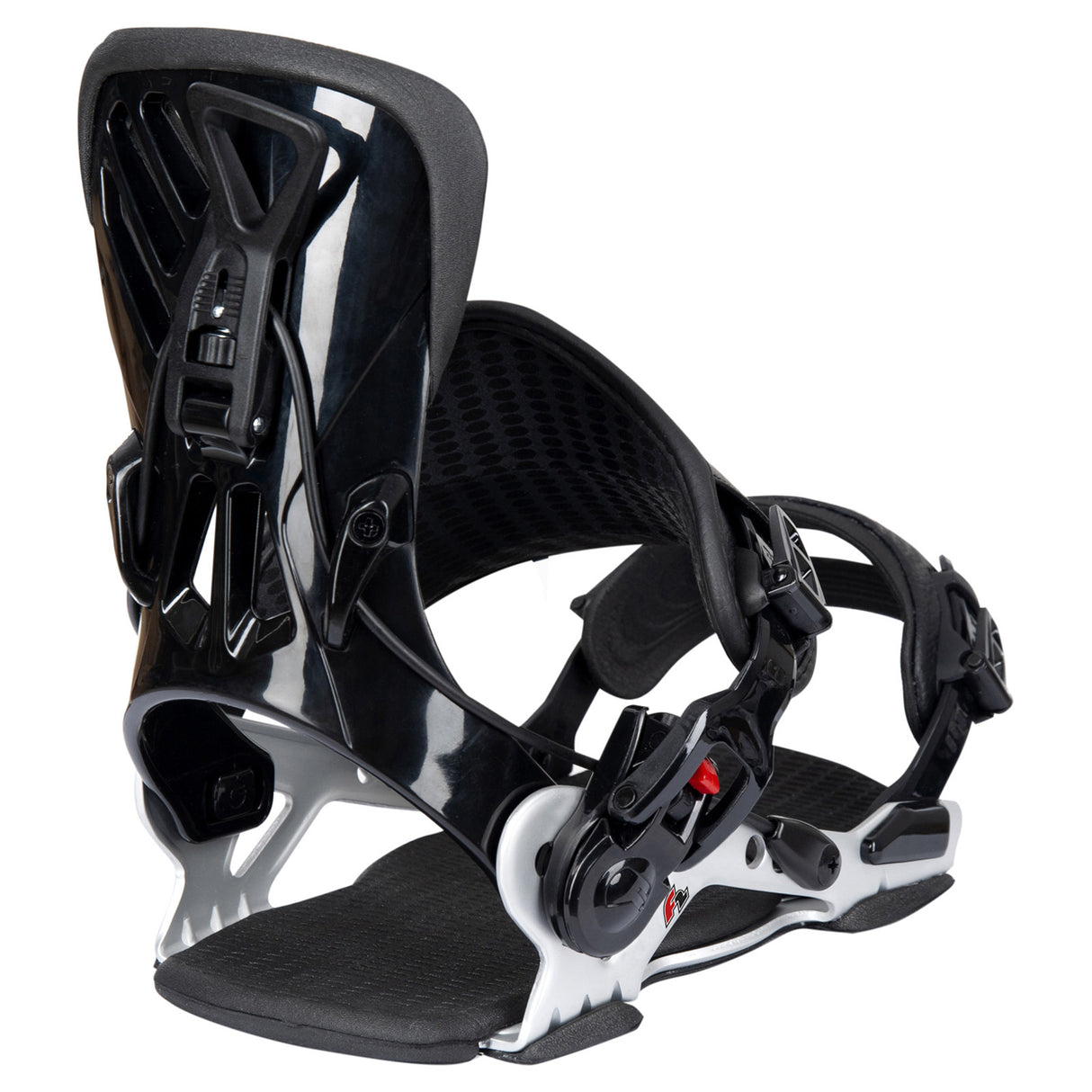 F2 Snowboard Soft Bindung - Eliminator Carve Fastec Silber Größe wählbar