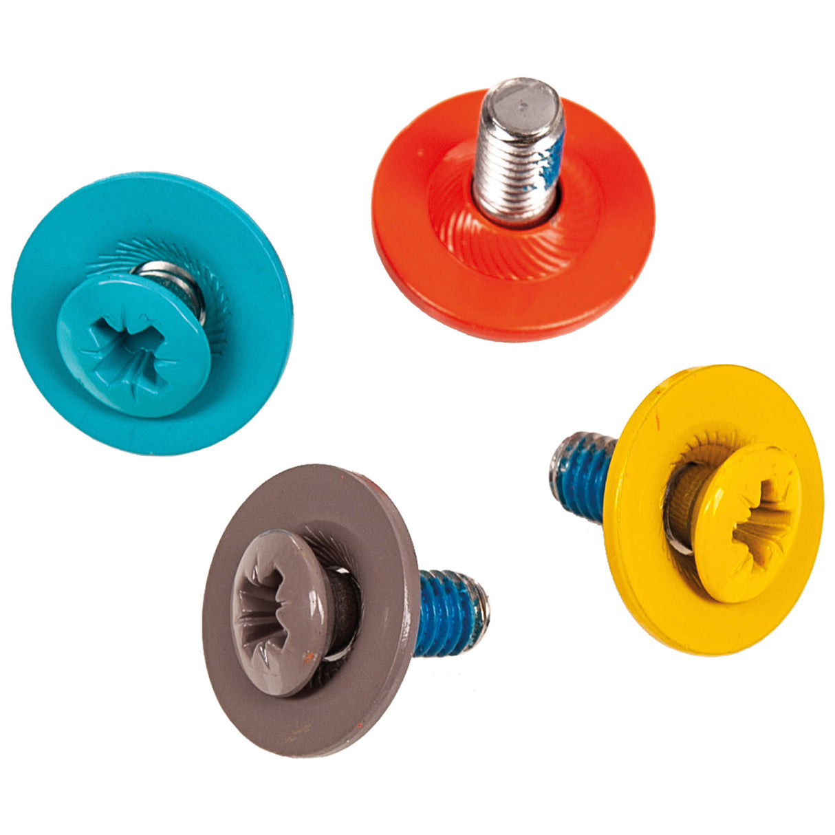 F2  Snowboard Zubehör Screw Set - 16-teilig Schrauben Set Bunt