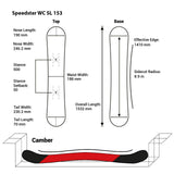 F2 Snowboard Speedster WC SL - Allflex Race Größe wählbar Silber/Grau 2024/25
