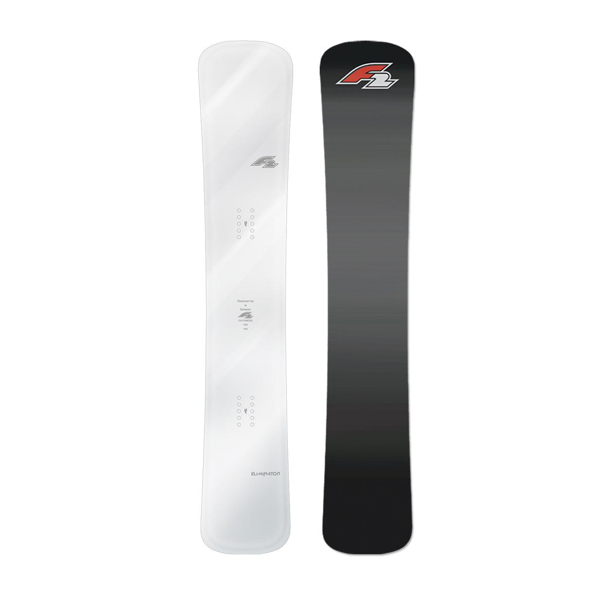 F2 Snowboard Eliminator Mirror Race Weiss - Größe wählbar