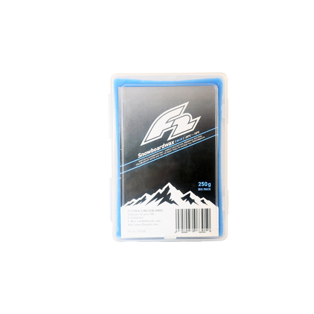 F2 Set Snowboard Wachs Paket 1,25kg (5x250g) für alle Temperaturen