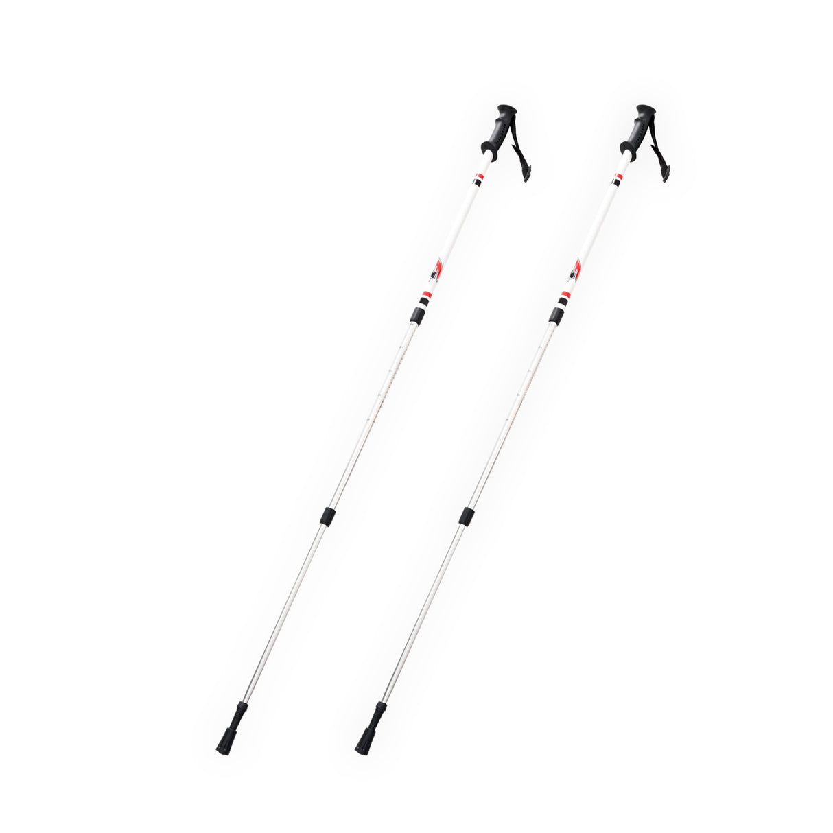F2  Langlauf Ski Stöcke Vario Pole Tour Verstellbar 60-130cm Weiss